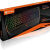 ECVV Gaming Keyboard with LED backlight RGB Magnetic Wrist Rest Keyboard for Gaming K9520