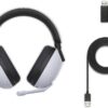 Sony INZONE H7 Wireless Gaming Headset, Over ear Headphones with 360 Spatial Sound, WH G700, White, Headphone