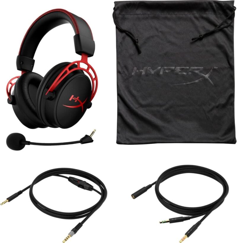 HyperX Cloud Alpha Gaming Headset - Dual Chamber Drivers - Award Winning Comfort - Durable Aluminum Frame - Detachable Microphone - Works with PC, PS4, PS4 PRO, Xbox One, Xbox One S (HX-HSCA-RD/AM)