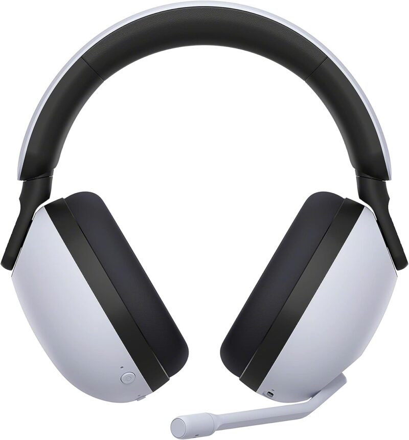 Sony INZONE H7 Wireless Gaming Headset, Over ear Headphones with 360 Spatial Sound, WH G700, White, Headphone