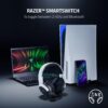 Razer Kaira X Wired Headset for Playstation 5, PC, Mac & Mobile Devices - Triforce 50mm Drivers, HyperClear Cardioid Mic, Flowknit Memory Foam Ear Cushions, On-Headset Controls - White/Black