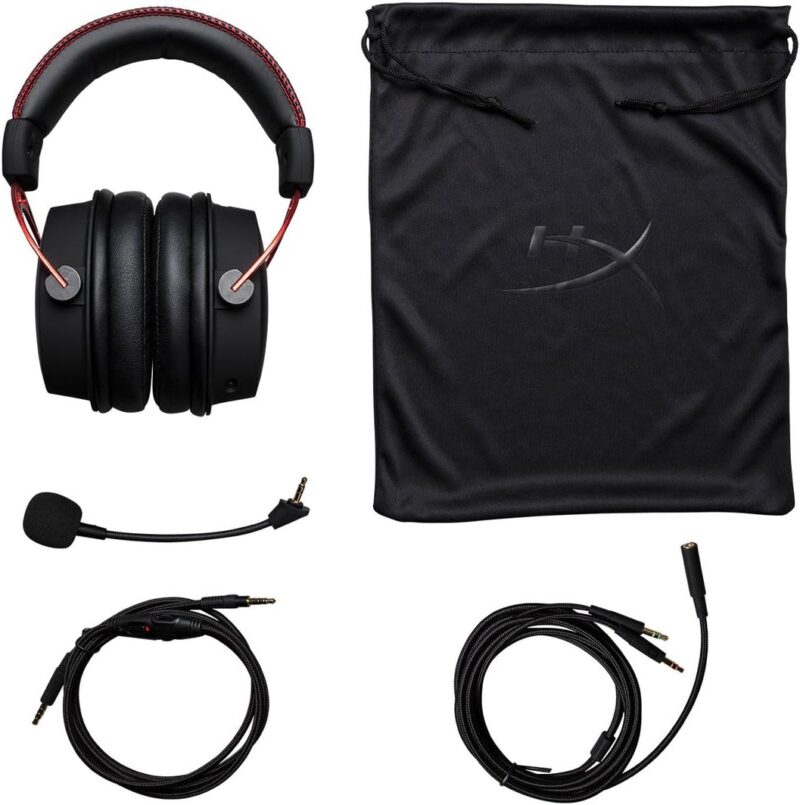 HyperX Cloud Alpha Gaming Headset - Dual Chamber Drivers - Award Winning Comfort - Durable Aluminum Frame - Detachable Microphone - Works with PC, PS4, PS4 PRO, Xbox One, Xbox One S (HX-HSCA-RD/AM)