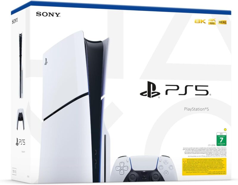 PlayStation 5 Disc Console (New 2023 Slim Model )- UAE Version, 1 Year Manufacturer Warranty