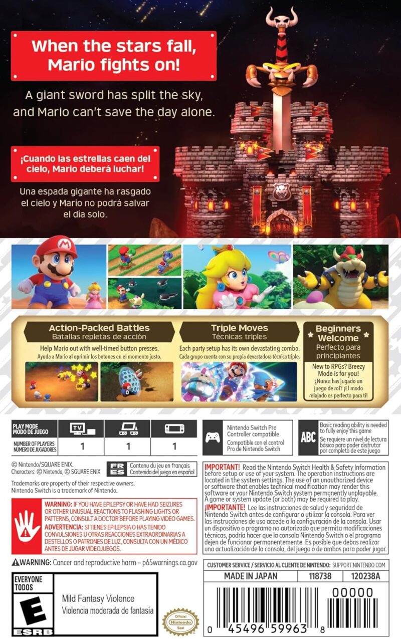 Nintendo Switch Super Mario RPG Video Game (UAE Version)